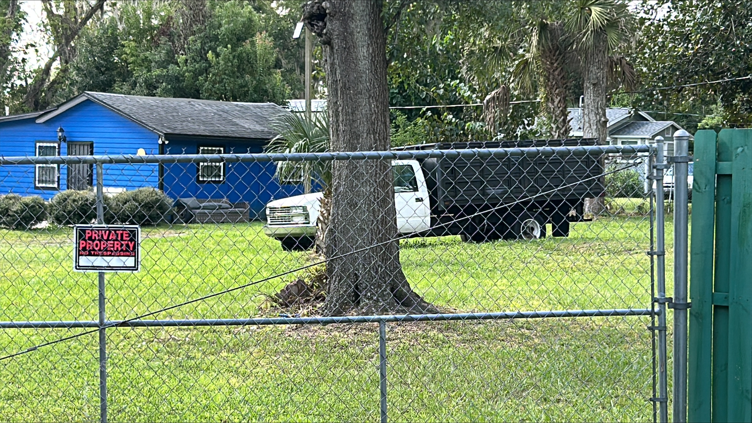 house and partial lot