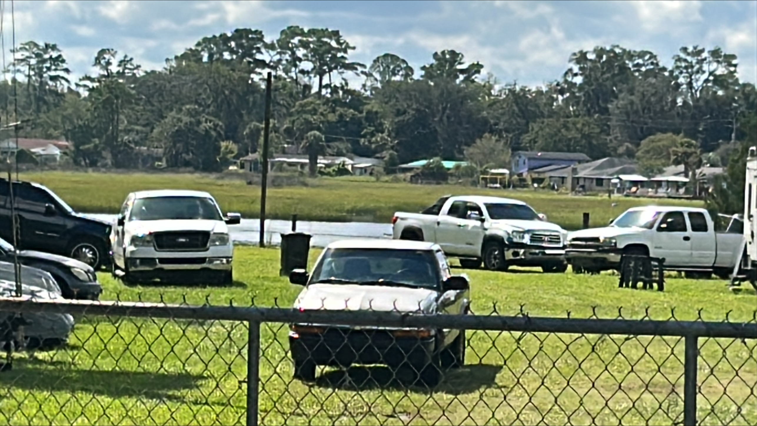 river and partial lot