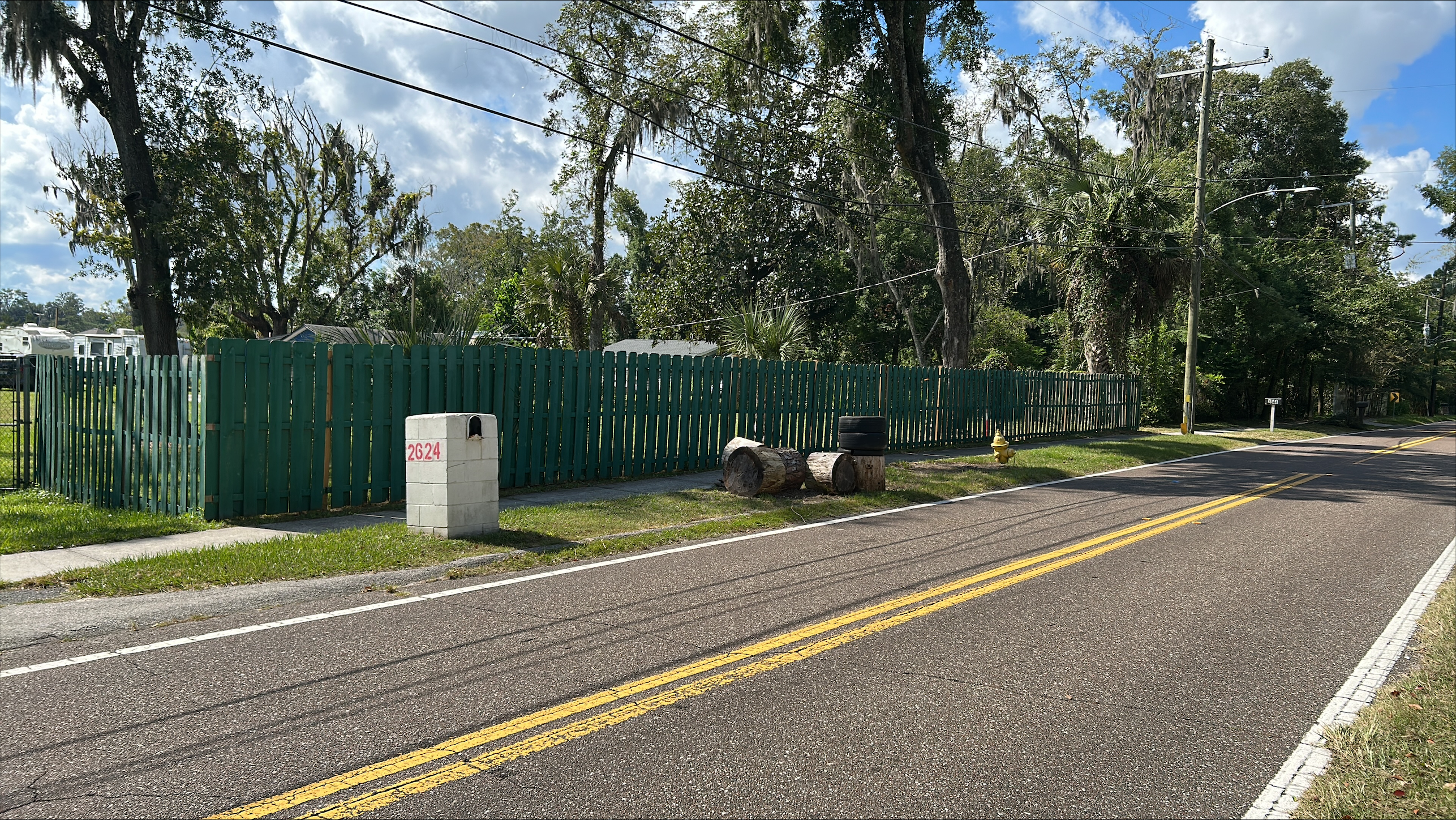 street and partial exterior gate