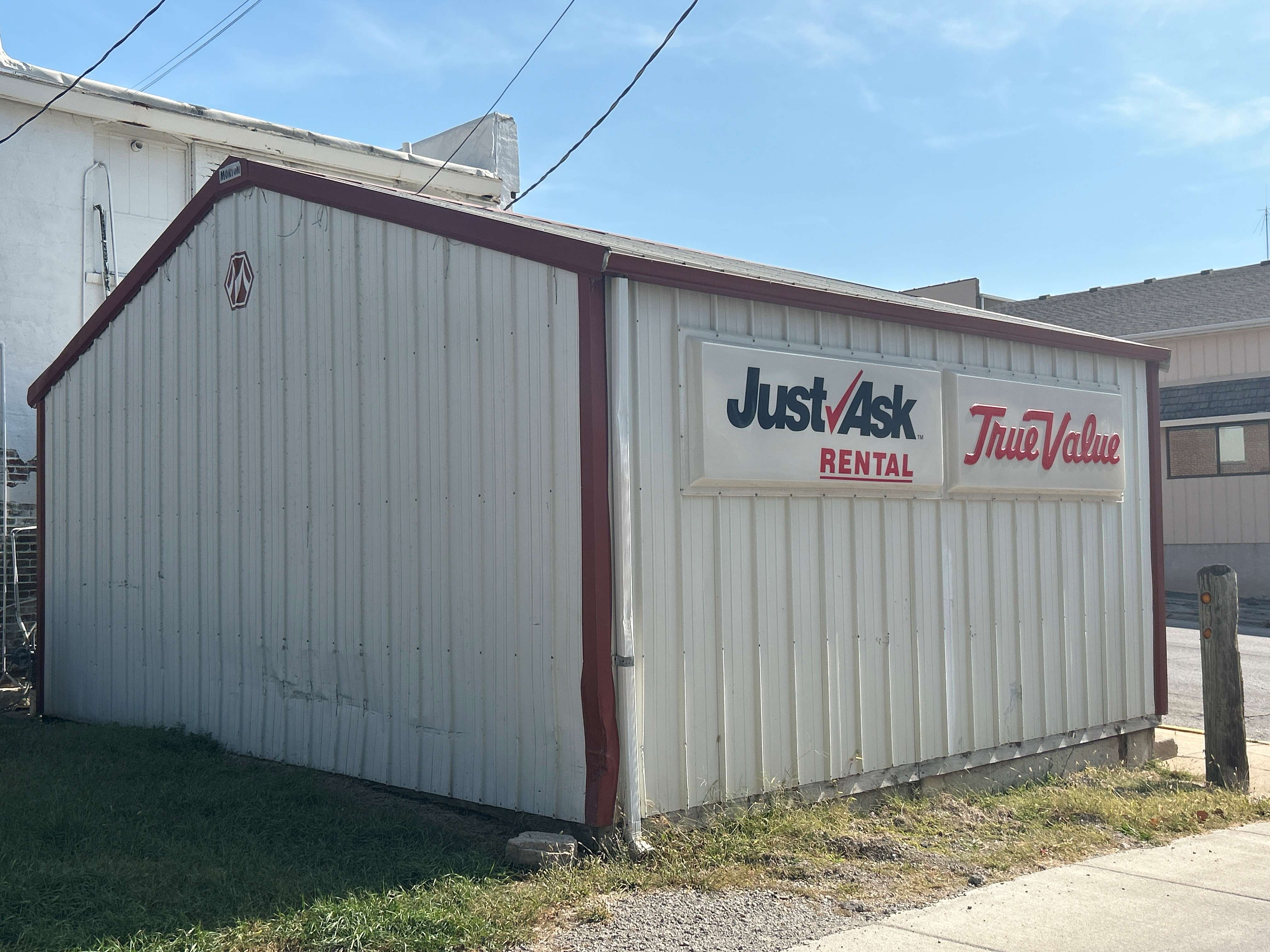 Back and Side View of Offsite Garage