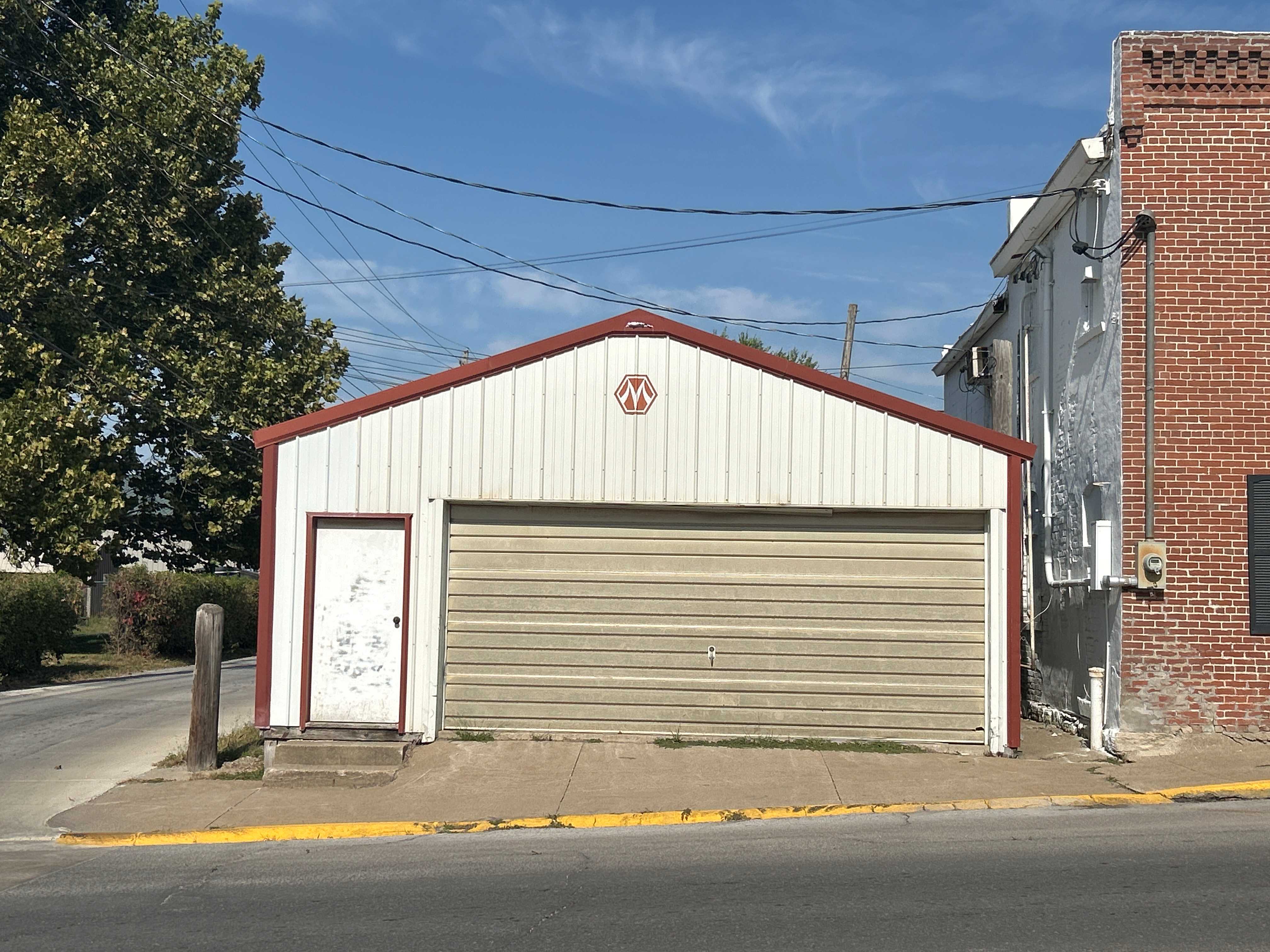 Front View of Offsite Garage