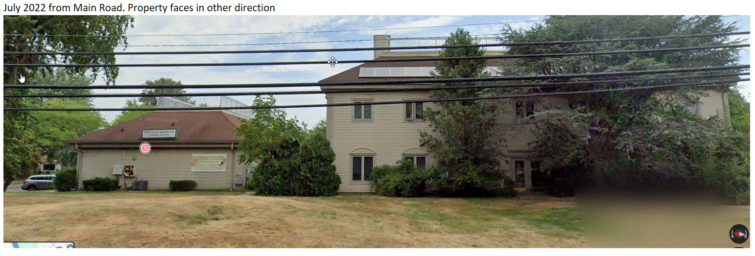 The view of property while driving on Wyckoff
