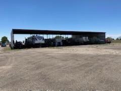 View of large shed