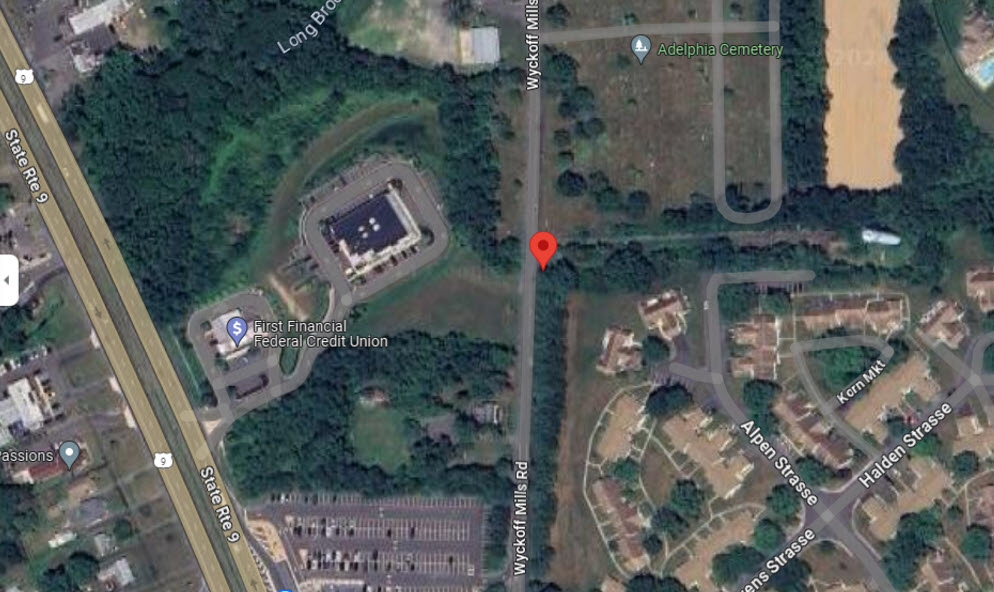 Satellite map view showing property and nearby roads.