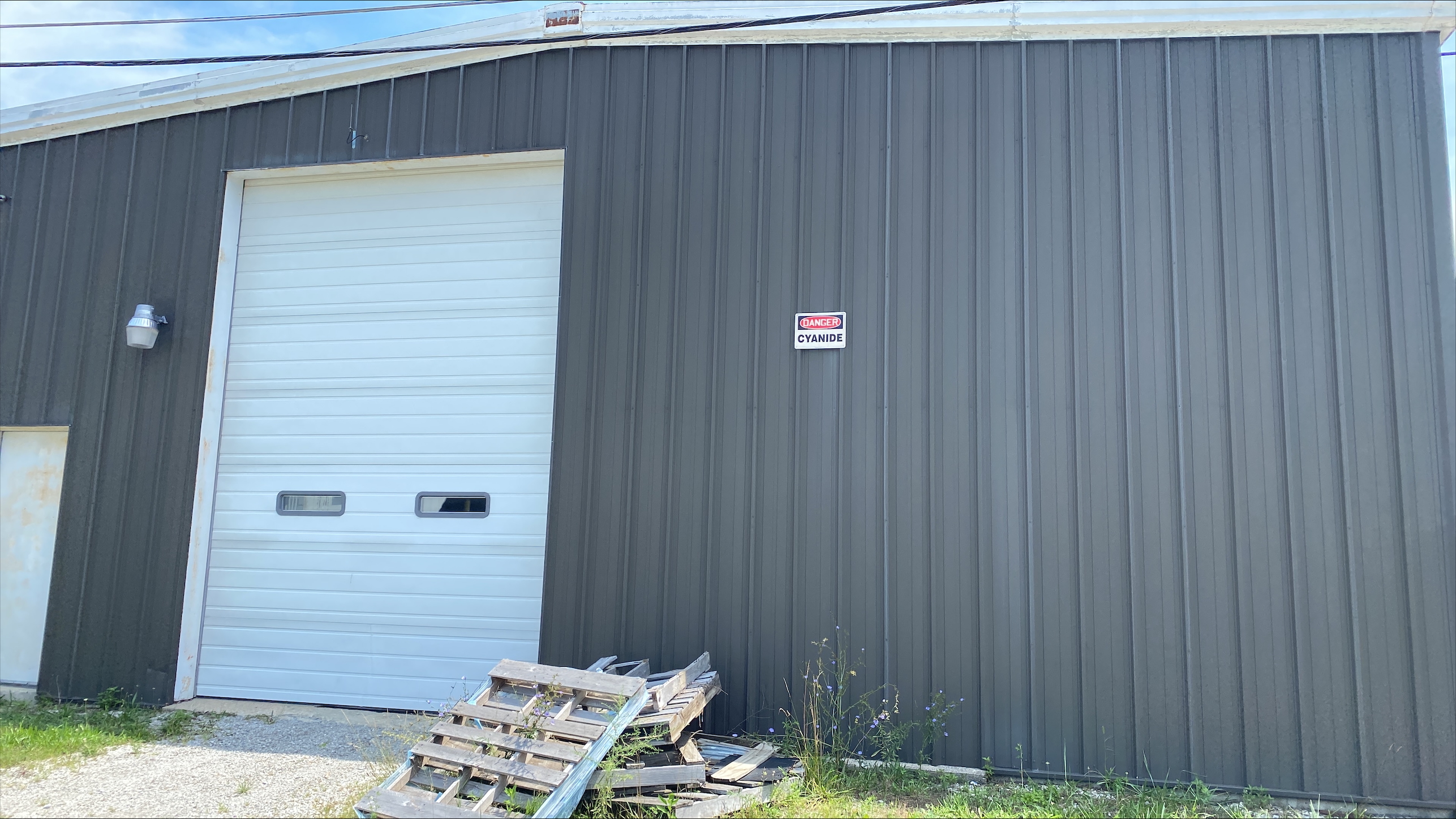 Front view of 1 of the garages