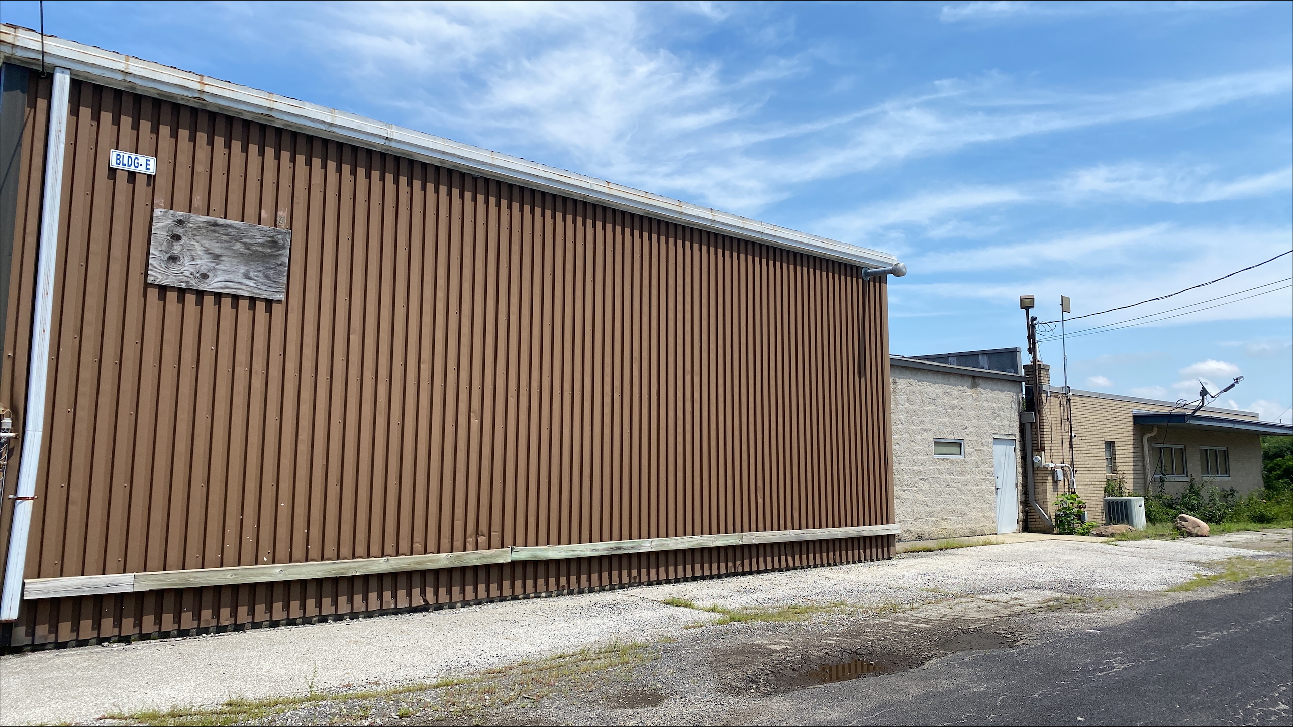 Side view of brown building