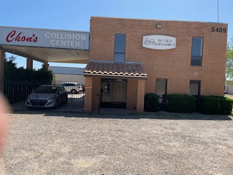 Front entrance to office building