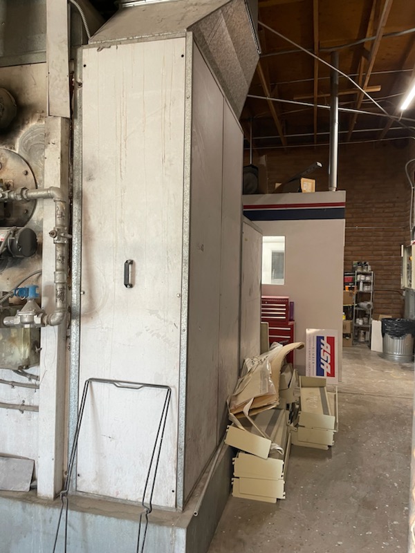 Inside garage