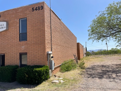 Left side of office building