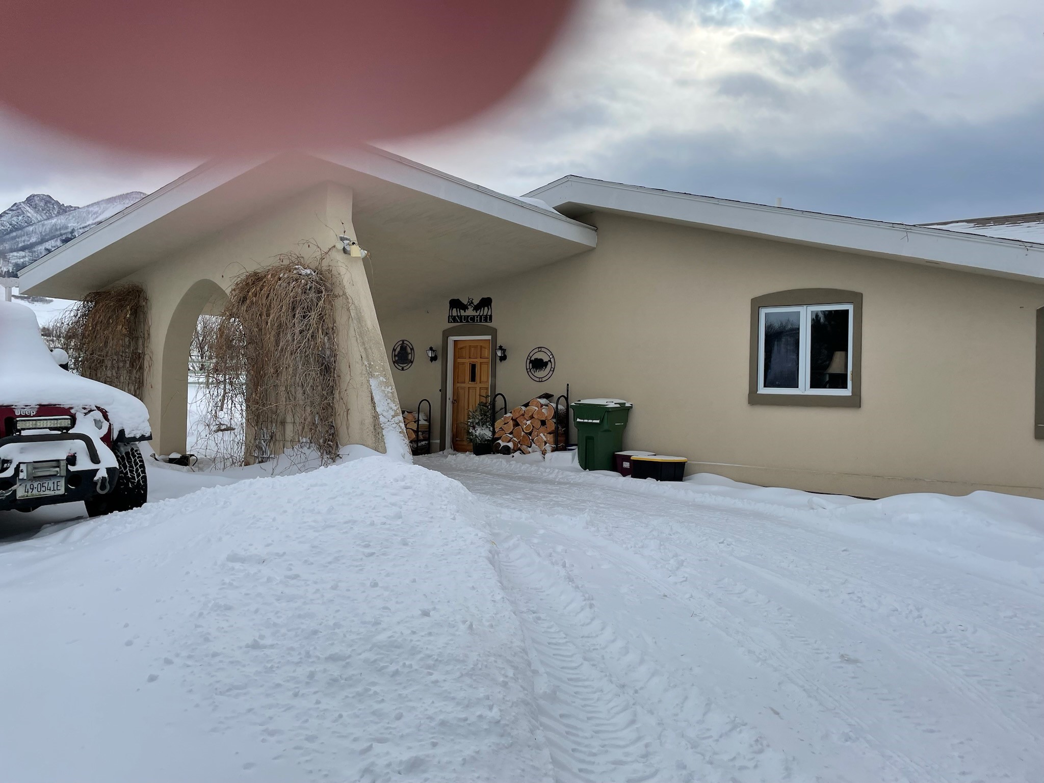 Left side view of home