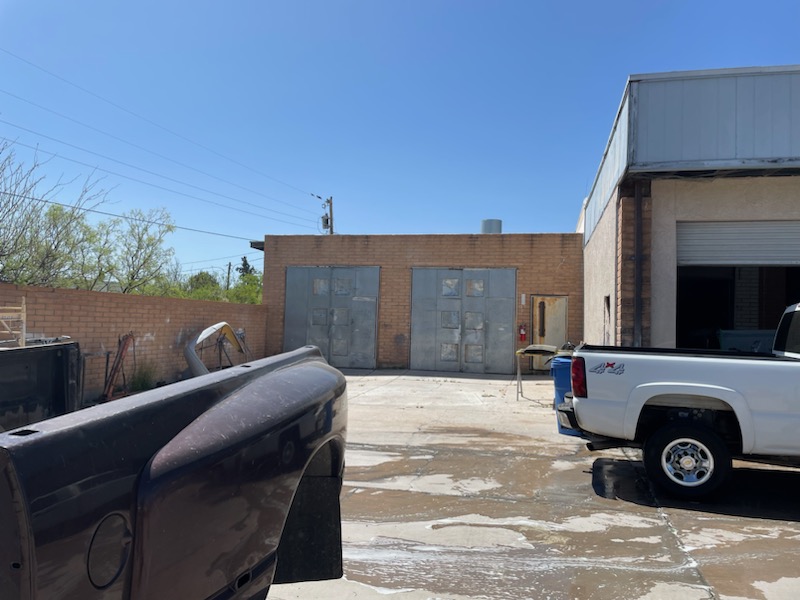 Space next to auto body shop