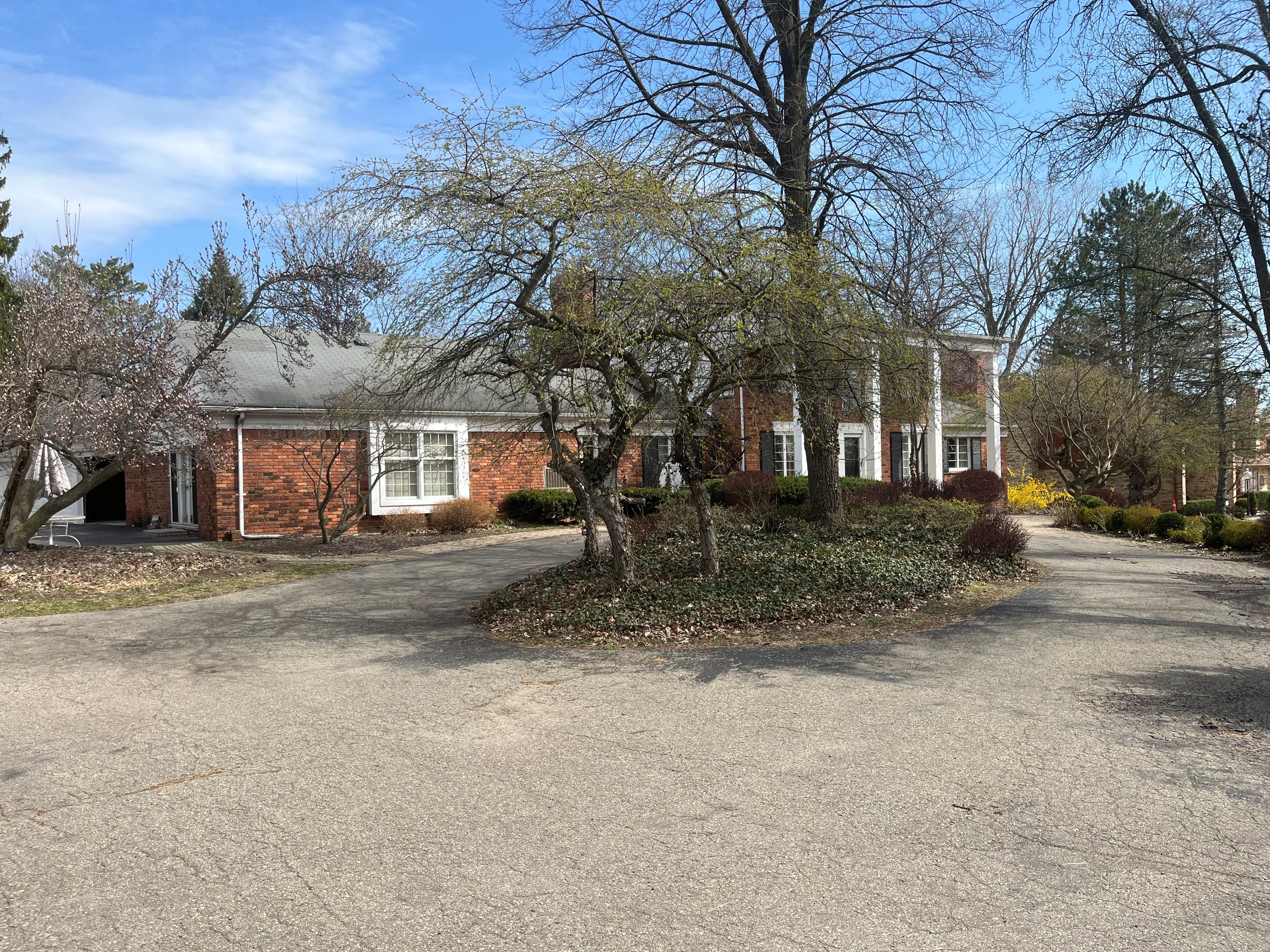 front side view from right side of house