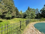 part of fence around pool