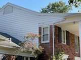 side view of upstairs siding