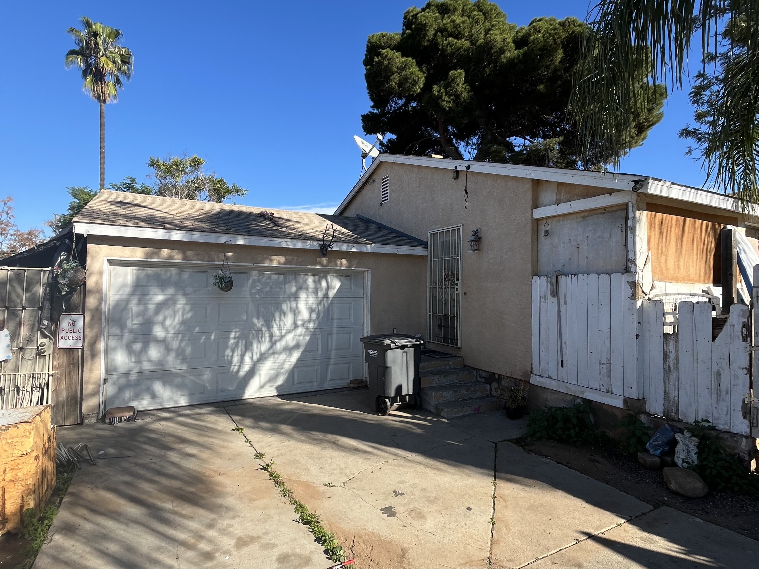 View of garage from driveway
