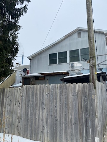 Back of building