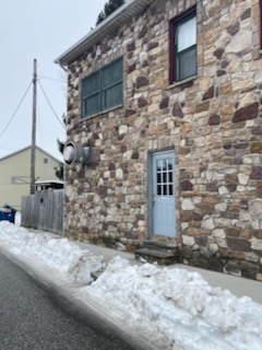 Side door to the building