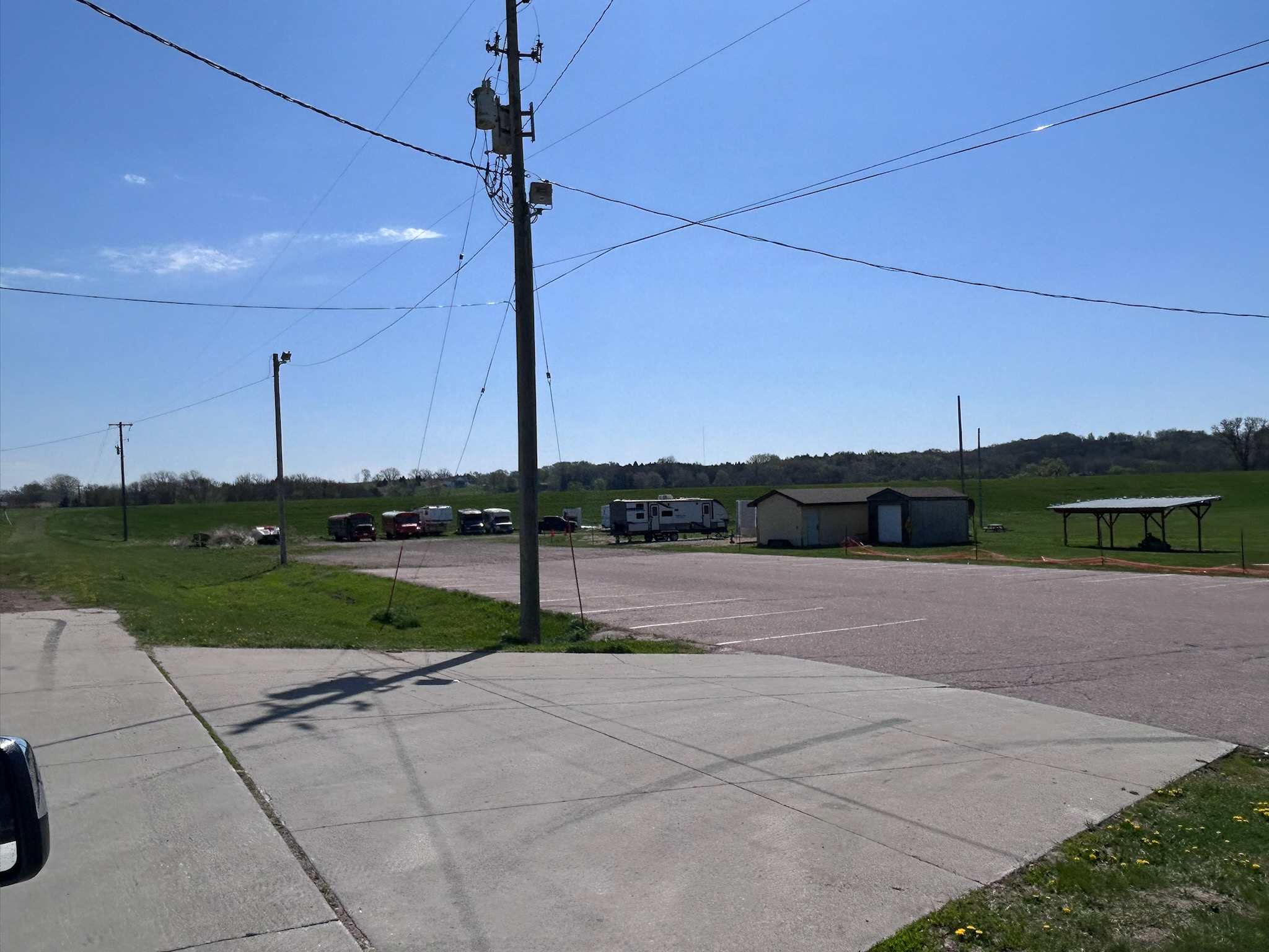 Back parking lot