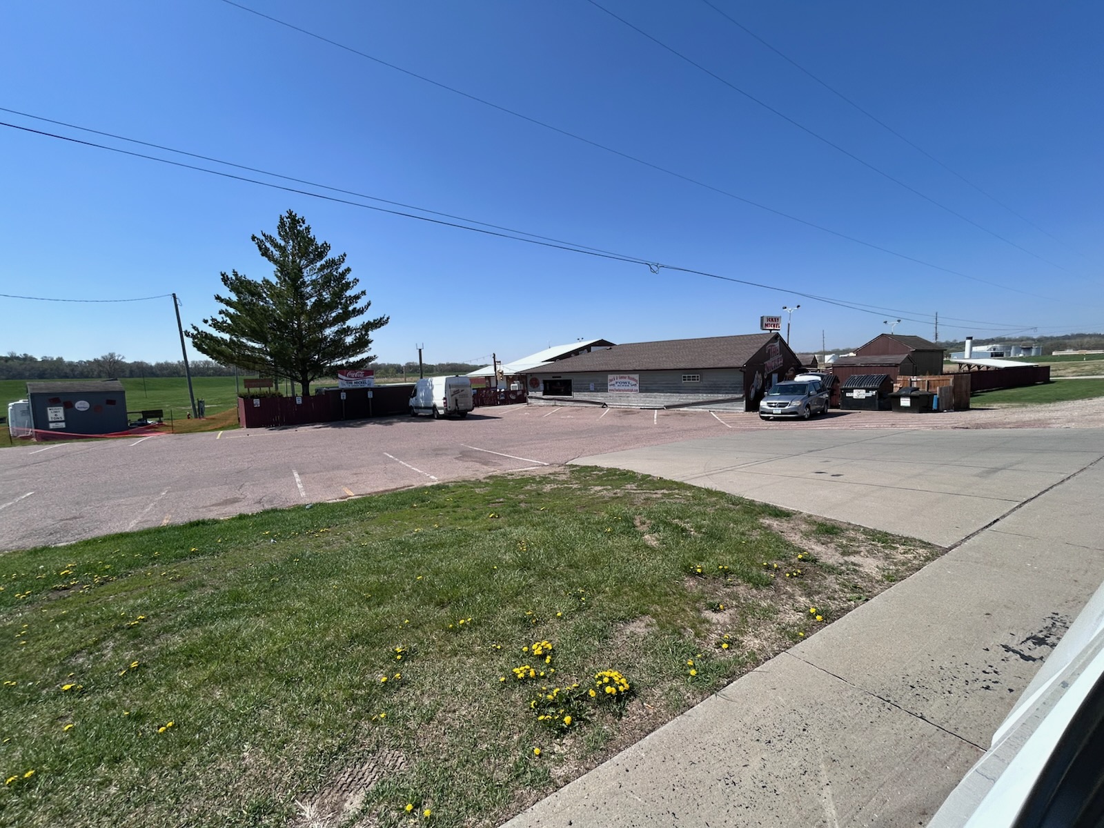Back parking lot