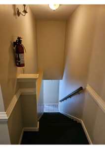Inside second floor stairway