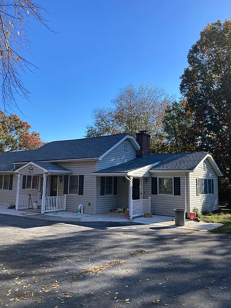 front side view of home