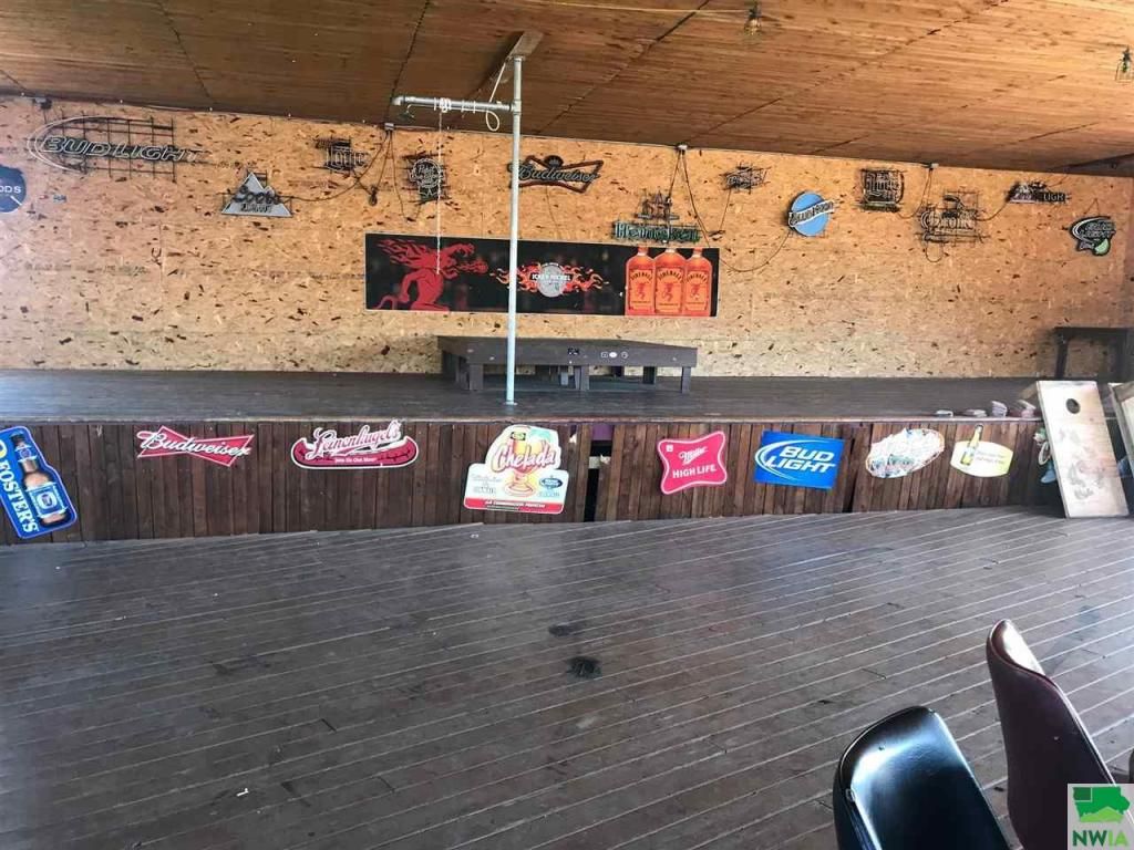 Inside stage and floor