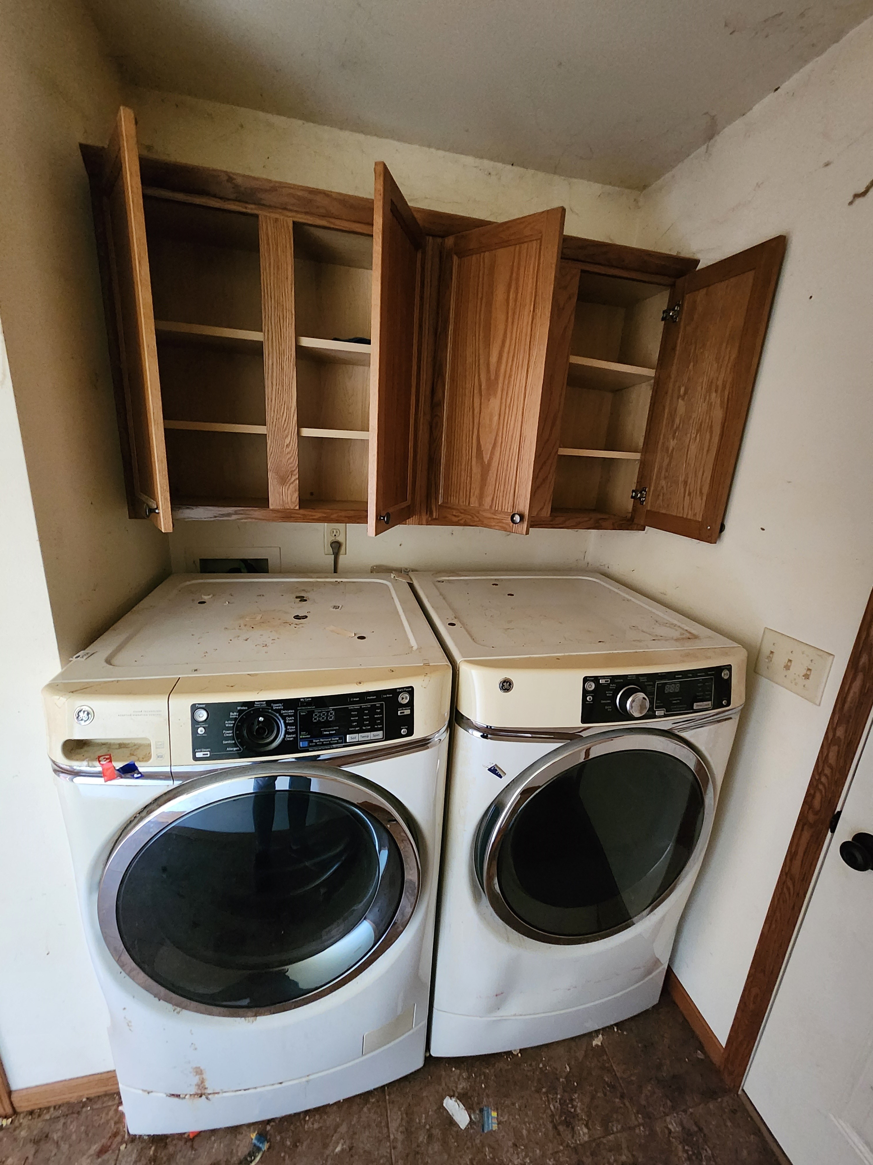 laundry room and cabinets