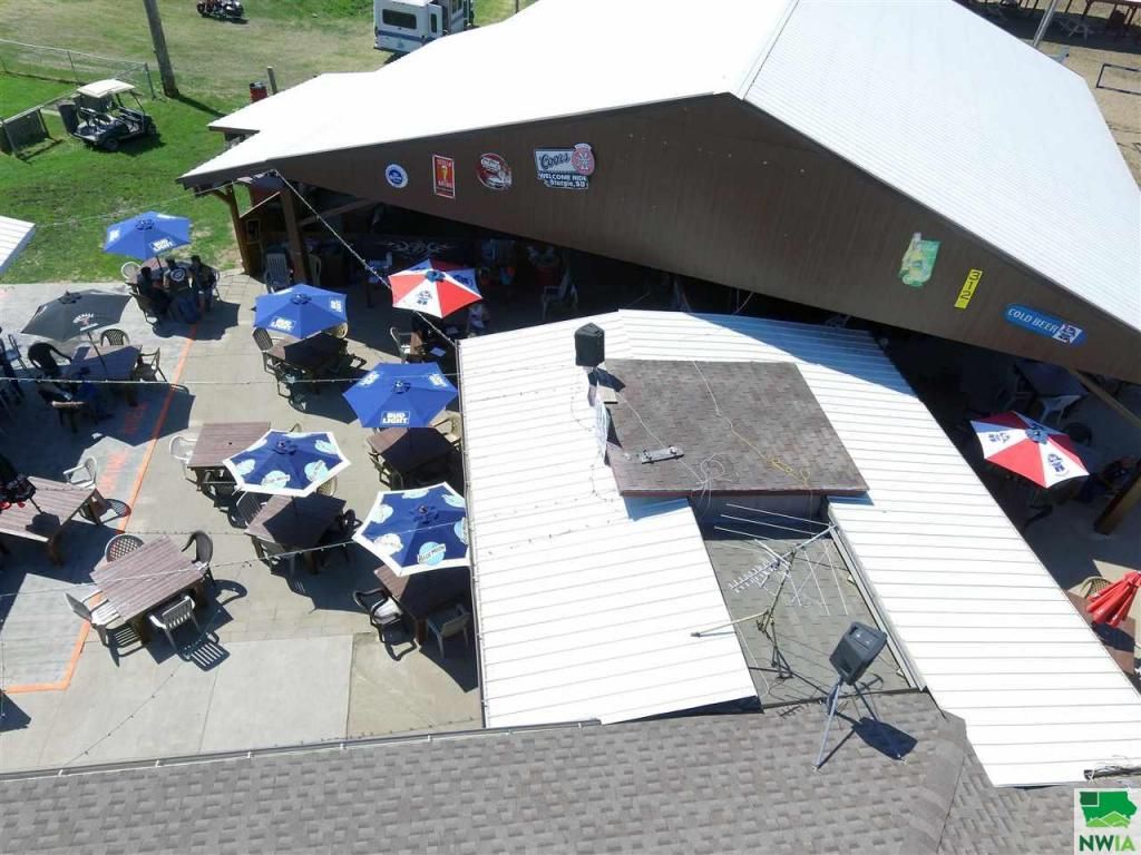 Patio eating area
