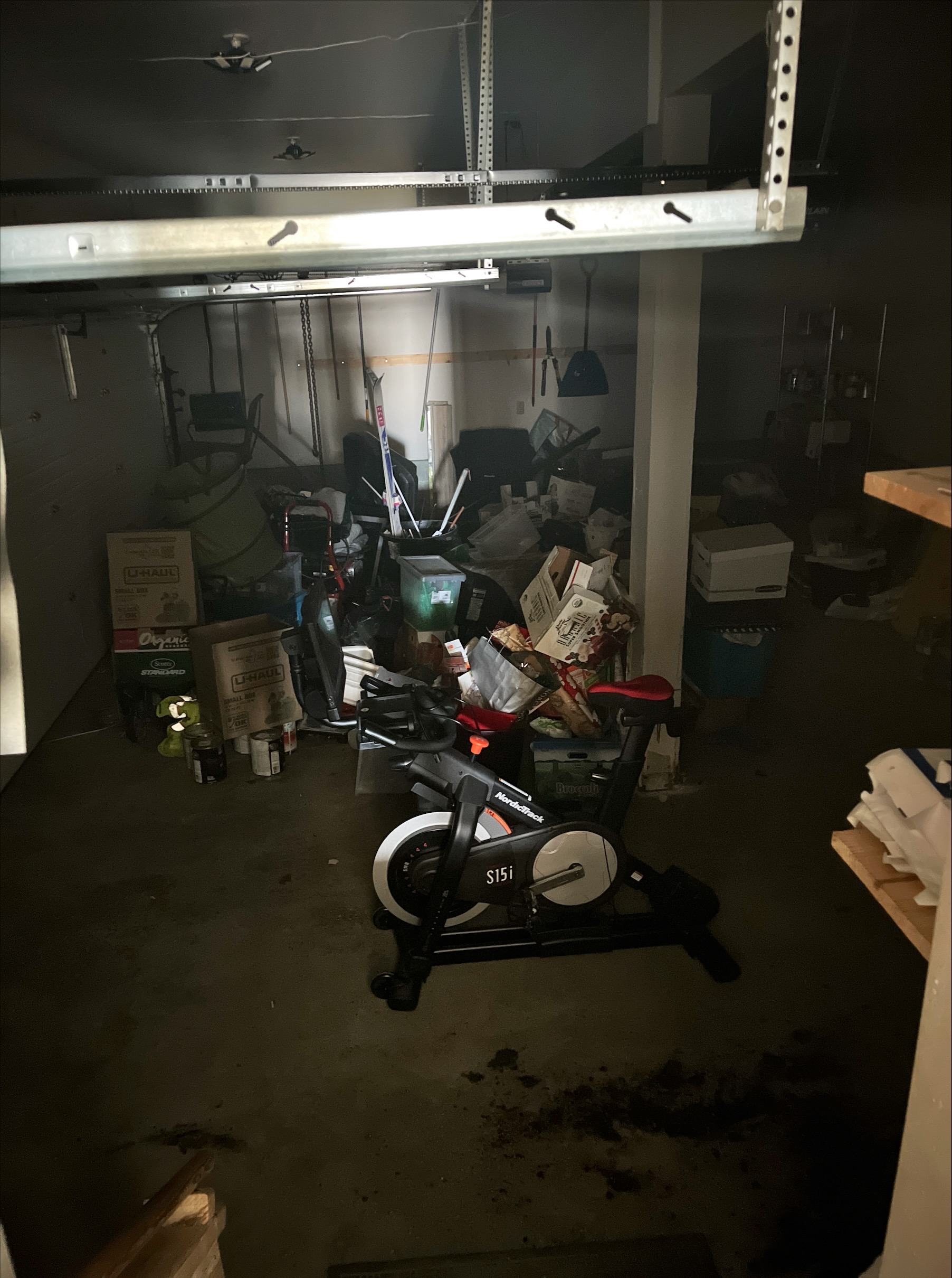 Inside of garage