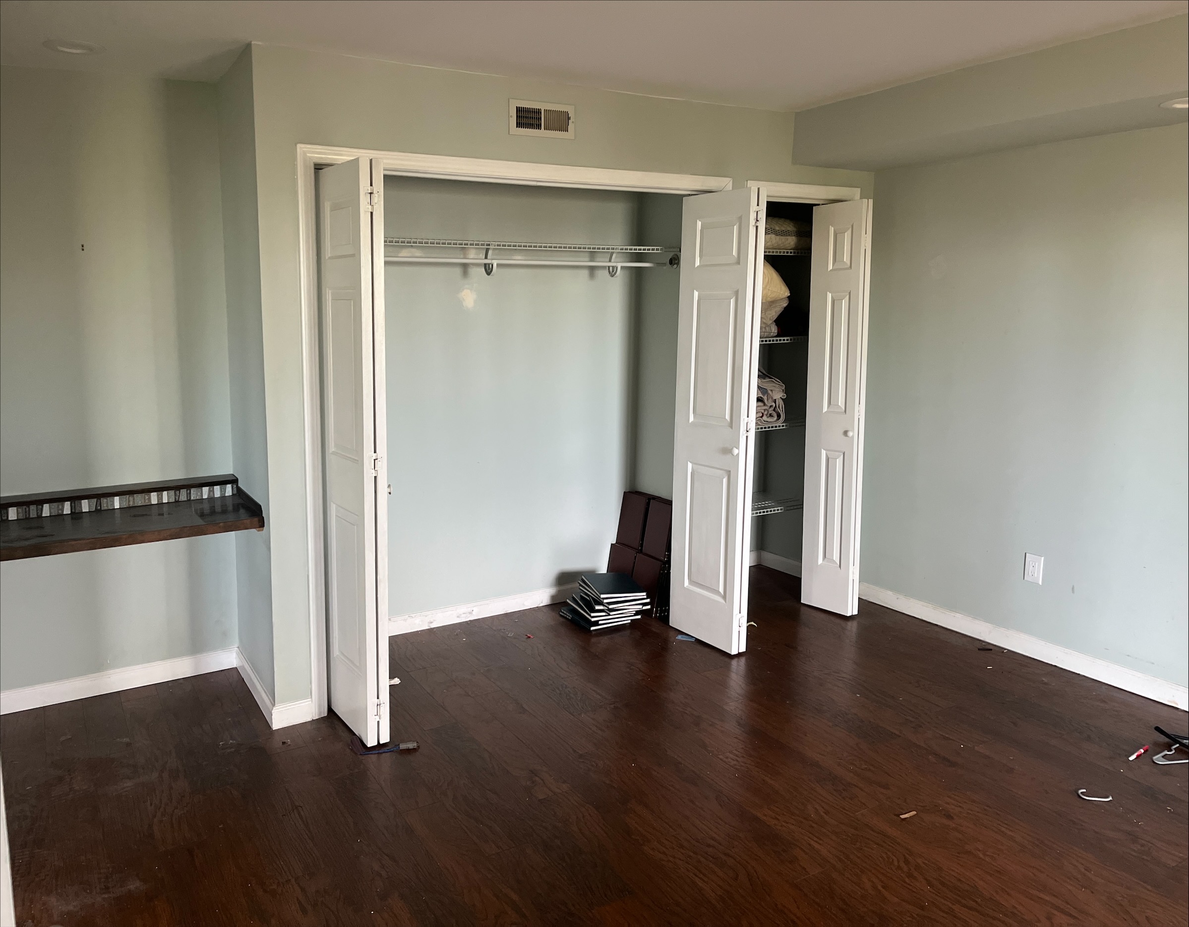 Closets on lower level