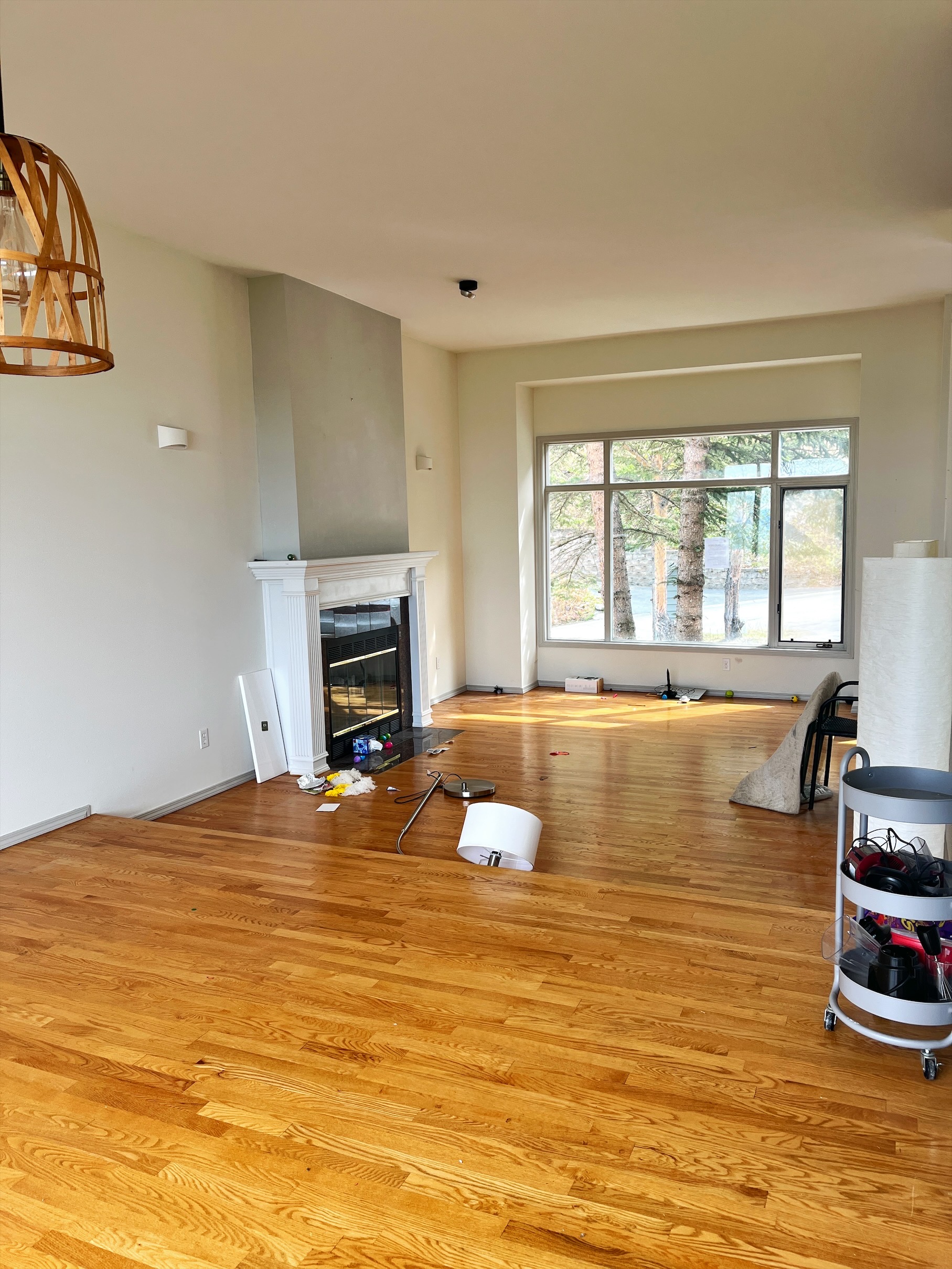 Living room on lower level