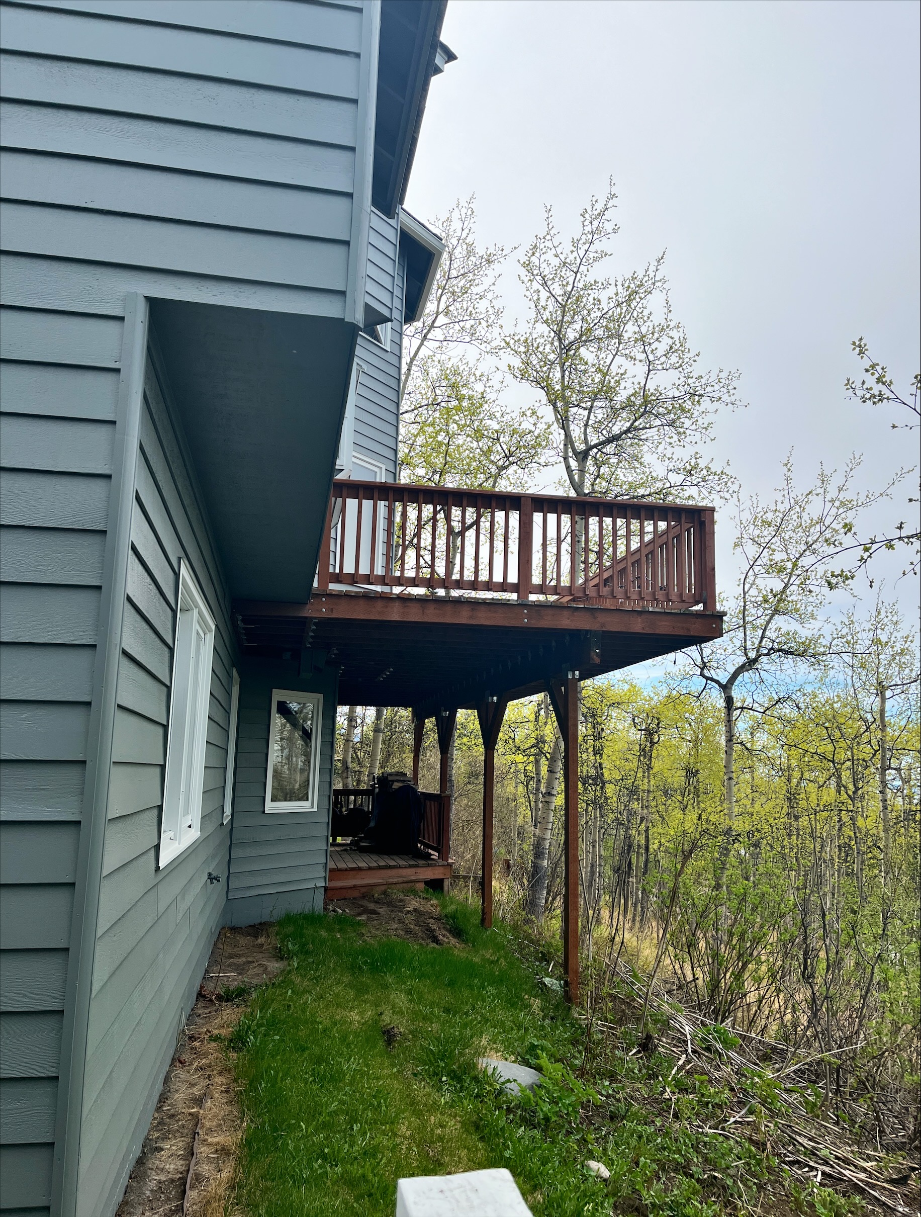 Back decks of house