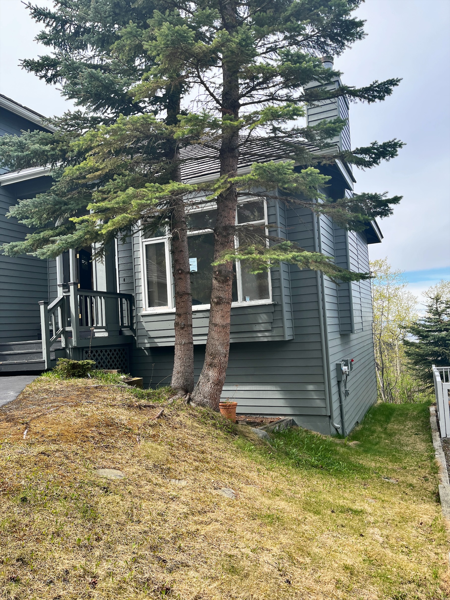 Front right side of house