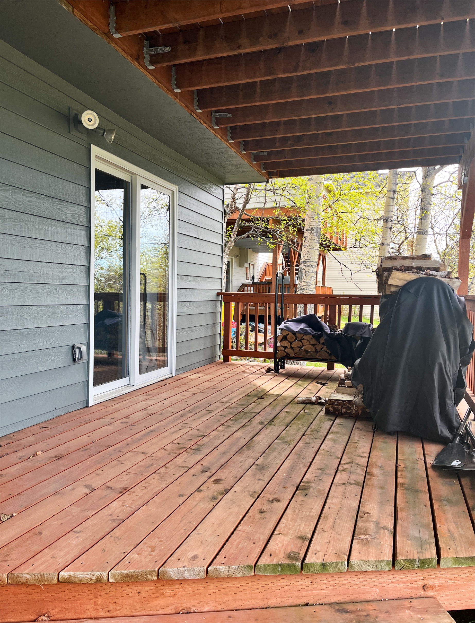 Lower level patio