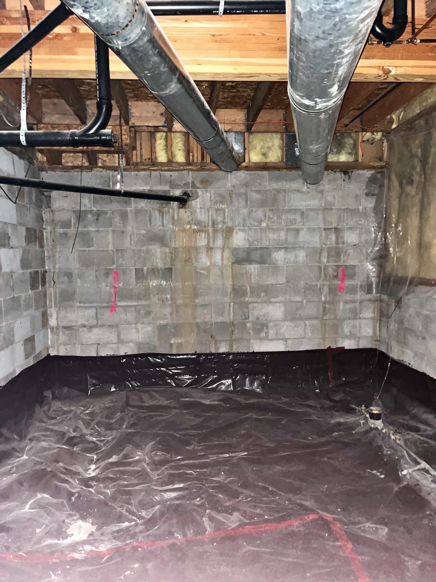 Unfinished portion of basement