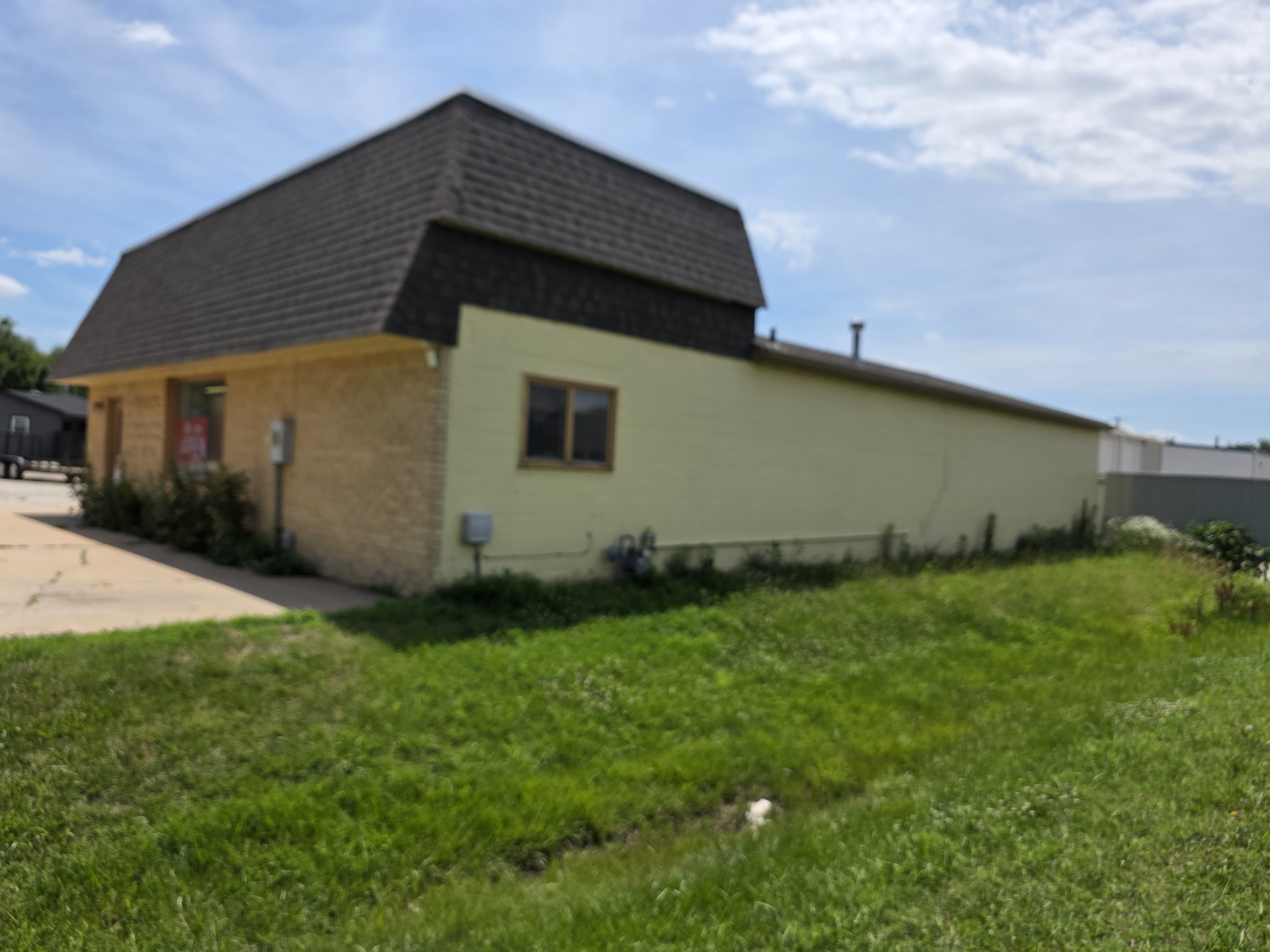 Left side of building