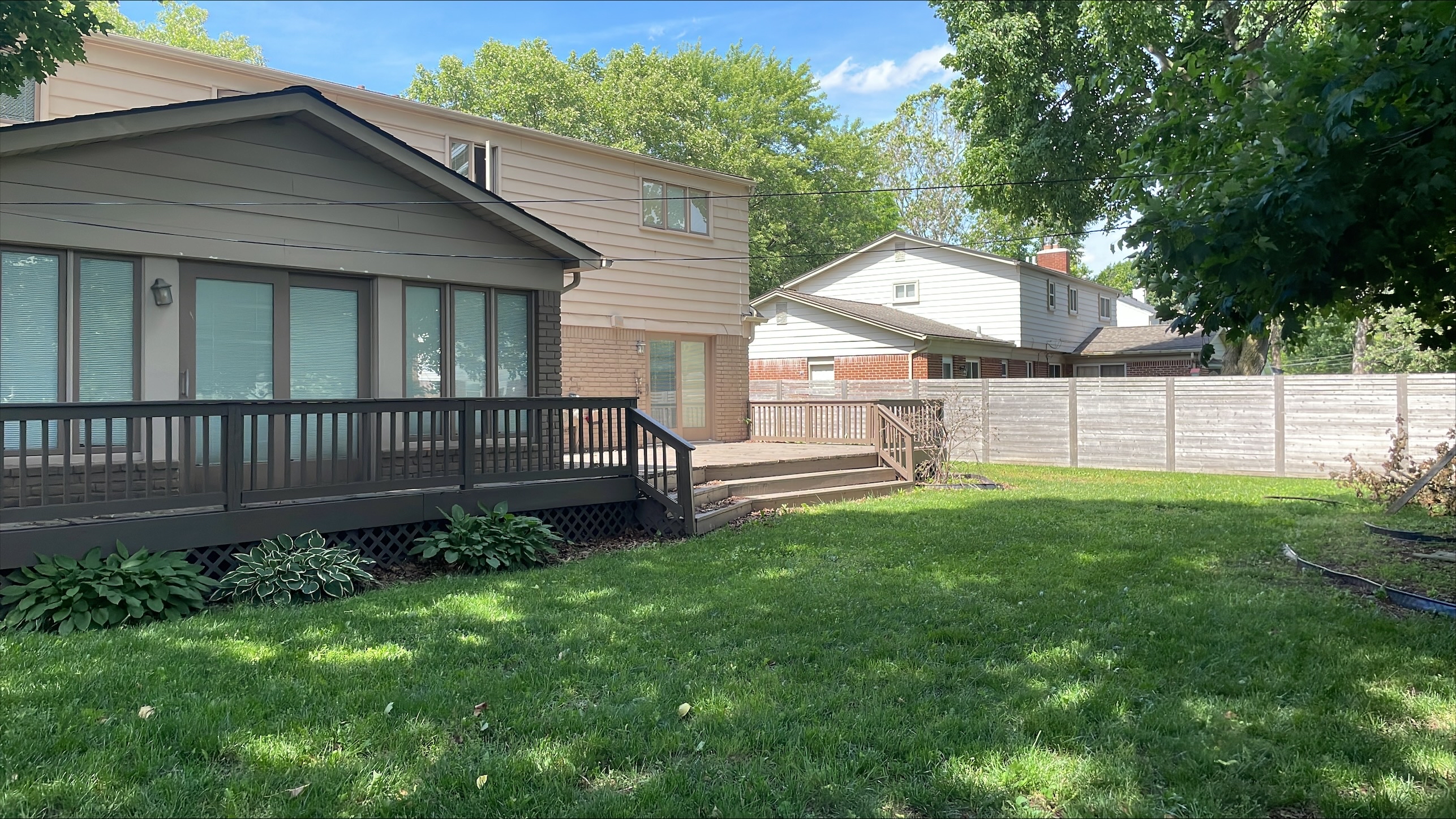 View of back of home