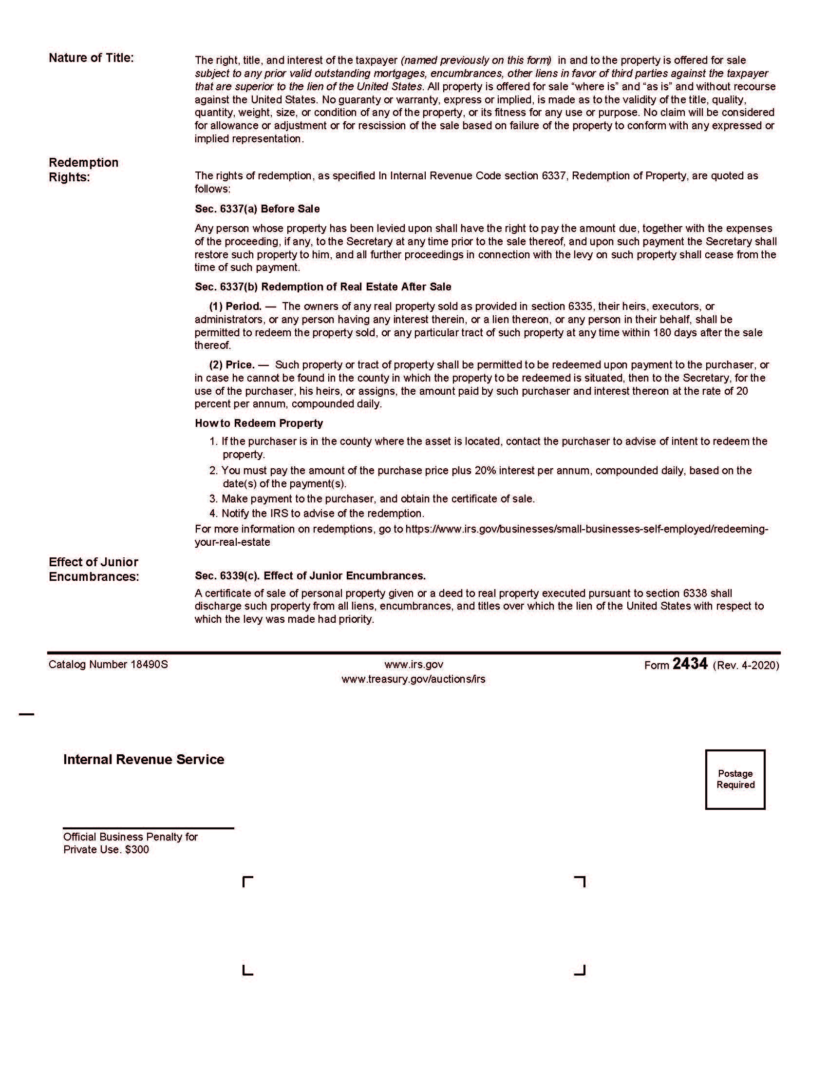Page 2 of Form 2434
