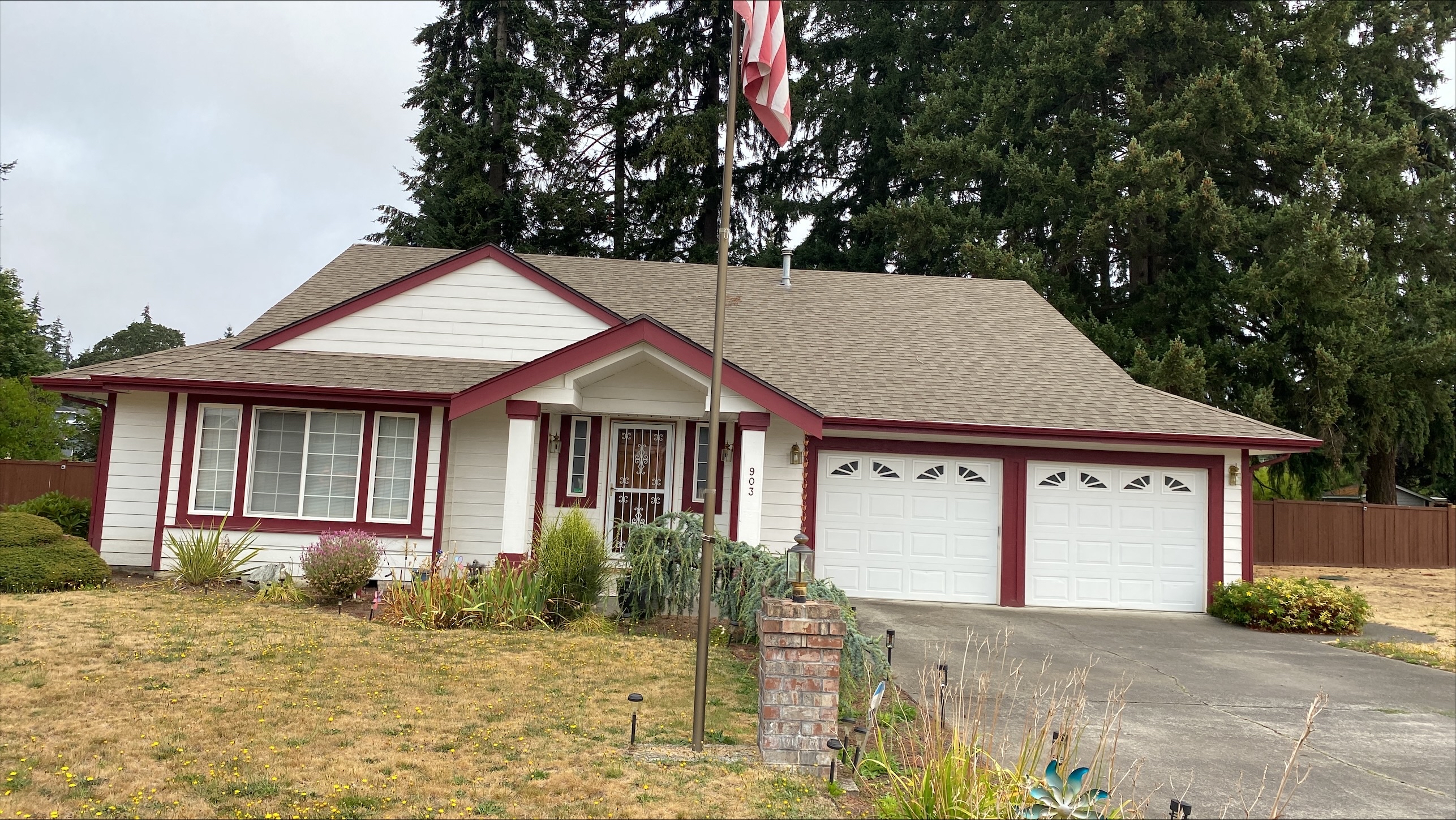front of the house