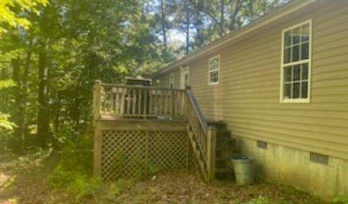 Back of House with Small Deck