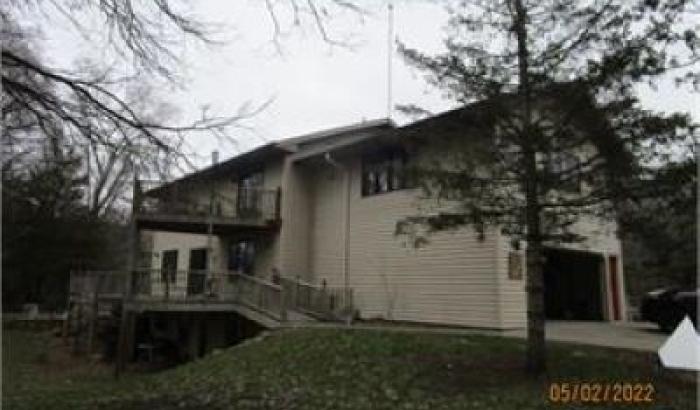 Garage and Decks on Back of Property