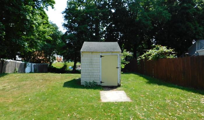Looking towards back yard 41 Wendell Ave