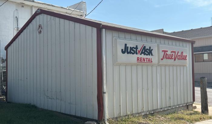 Back and Side View of Offsite Garage