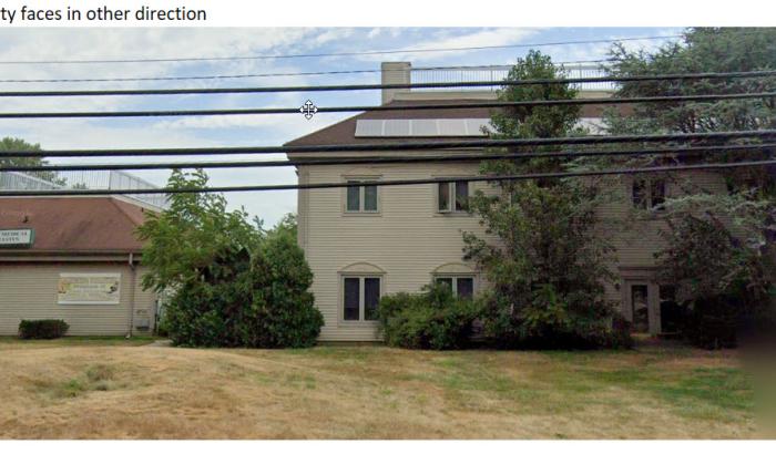 The view of property while driving on Wyckoff