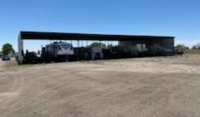 View of large shed