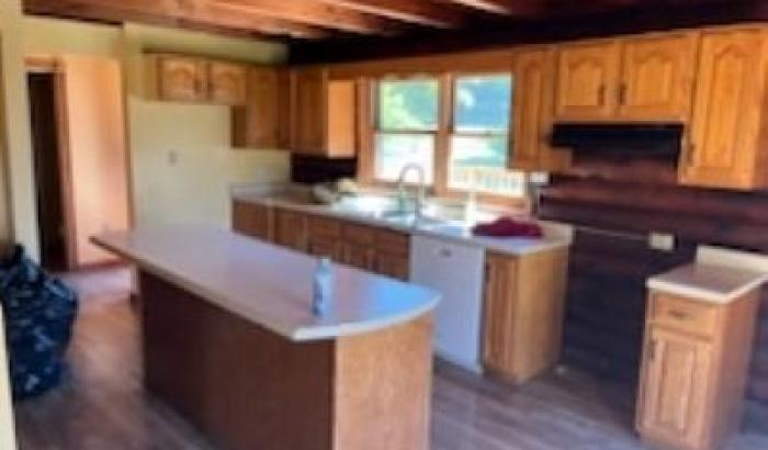 kitchen with island