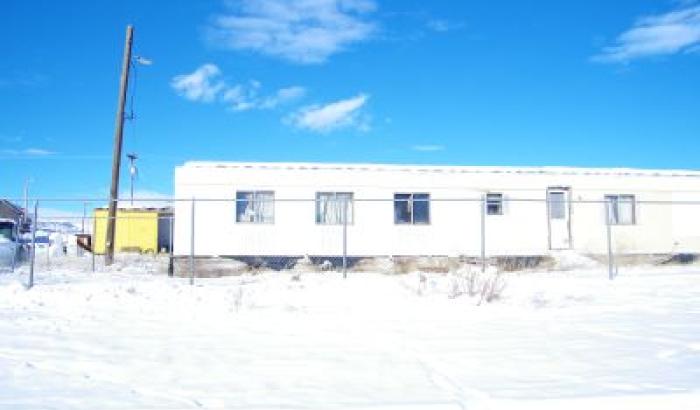 side of warehouse