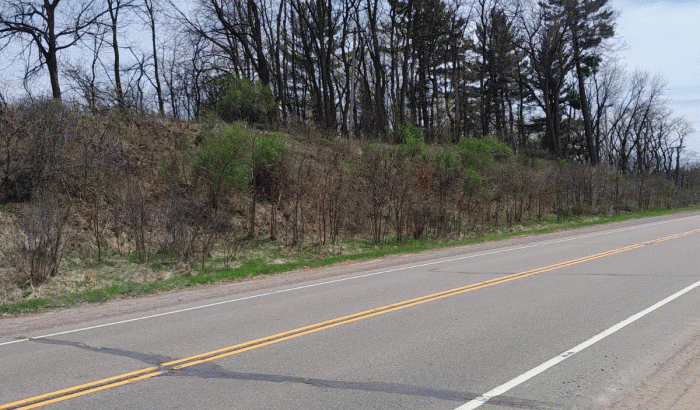 Property is showing on the left of US Hwy 12