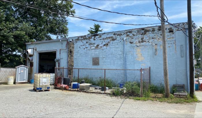 Back view of one of the buildings