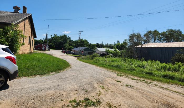 Drive way to property